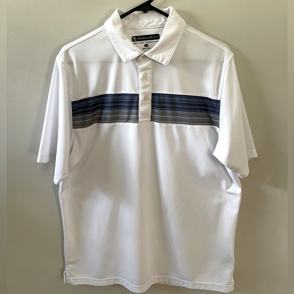 Mens Pebble Beach Golf Shirt - L